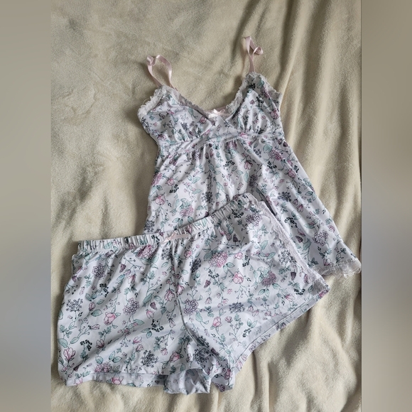 Laura Ashley Other - Laura Ashley Pink Floral Pajama Set